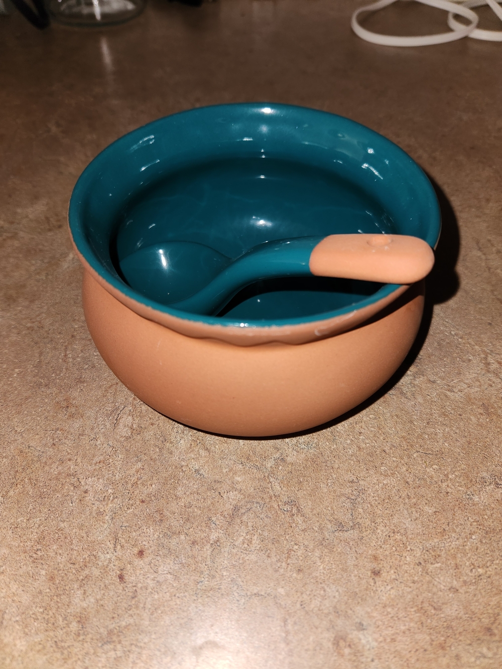 Terracotta Salsa Bowl & Spoon